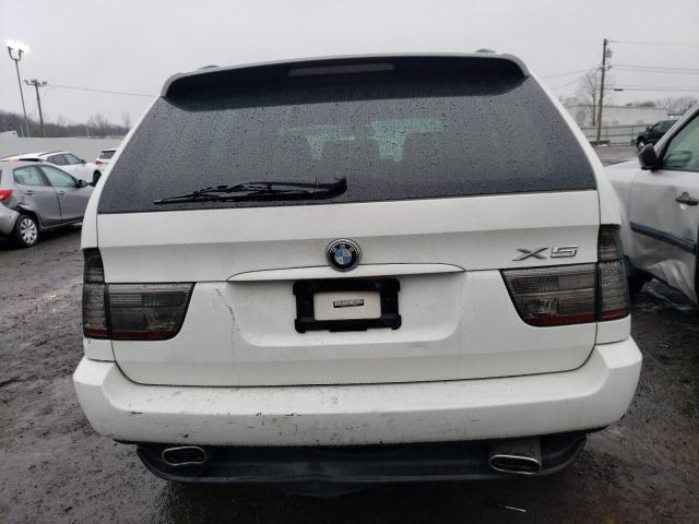 5UXFA13565LY02500 - 2005 BMW X5 3.0I WHITE photo 6