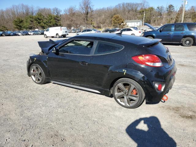 KMHTC6AE4DU147644 - 2013 HYUNDAI VELOSTER TURBO BLACK photo 2