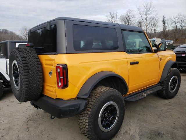 1FMDE5CPXNLB44715 - 2022 FORD BRONCO BASE YELLOW photo 3