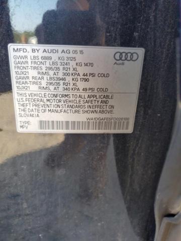 WA1DGAFE5FD026188 - 2015 AUDI Q7 PRESTIGE შავი ფოტო 12