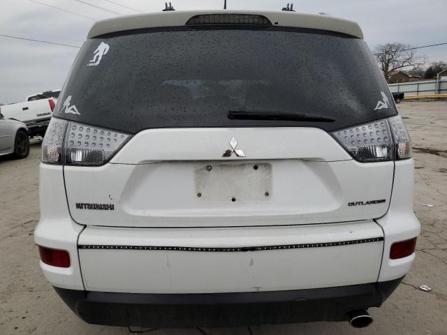 JA4AT2AW6AZ016480 - 2010 MITSUBISHI OUTLANDER ES WHITE photo 6