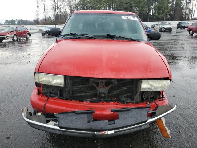 1GCCS19W428181838 - 2002 CHEVROLET S TRUCK S10 RED photo 5