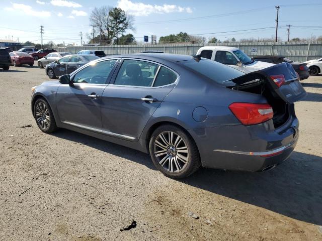 KNALN4D73F5193265 - 2015 KIA CADENZA PREMIUM BLUE photo 2