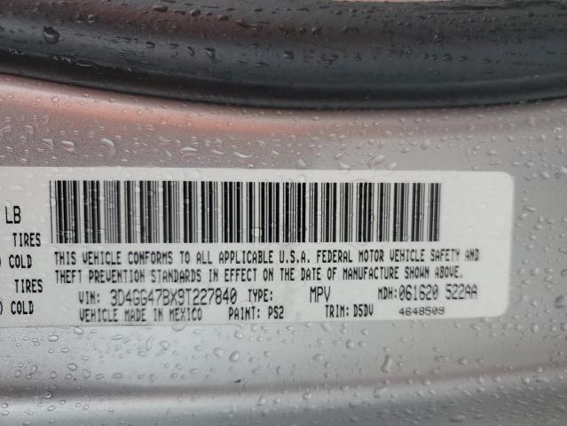 3D4GG47BX9T227840 - 2009 DODGE JOURNEY SE SILVER photo 14