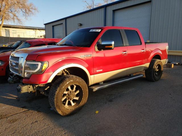 1FTFW1CT6CKD47068 - 2012 FORD F150 SUPERCREW RED photo 1