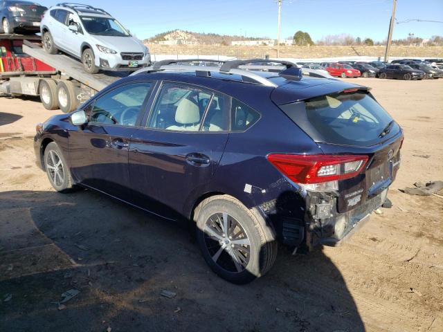 4S3GTAD69L3712715 - 2020 SUBARU IMPREZA PREMIUM BLUE photo 2