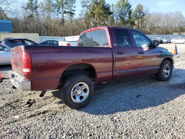 1D7HA18ZX2S599589 - 2002 DODGE RAM 1500 BURGUNDY photo 3