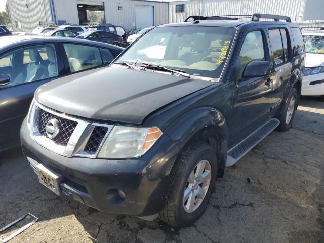 5N1AR18BX8C641121 - 2008 NISSAN PATHFINDER S BLACK photo 1