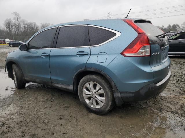 2HKRM4H59EH690439 - 2014 HONDA CR-V EX BLUE photo 2