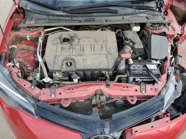 2T1BURHE8JC994244 - 2018 TOYOTA COROLLA L RED photo 11