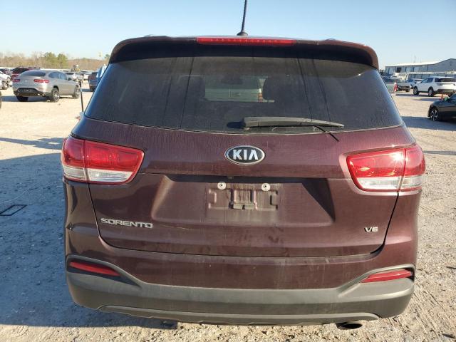 5XYPGDA56HG334857 - 2017 KIA SORENTO LX BURGUNDY photo 6