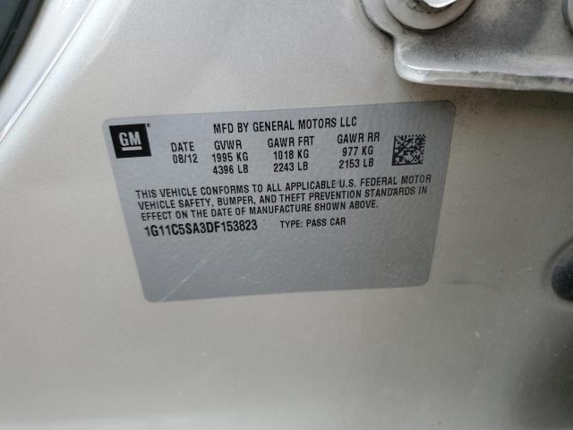 1G11C5SA3DF153823 - 2013 CHEVROLET MALIBU 1LT 棕色 照片 12