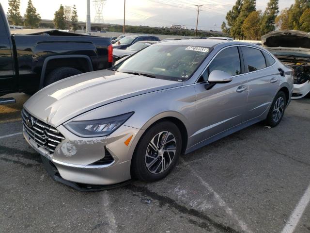 KMHL24JJ8MA035399 - 2021 HYUNDAI SONATA HYBRID SILVER photo 1