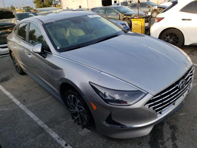 KMHL24JJ8MA035399 - 2021 HYUNDAI SONATA HYBRID SILVER photo 4