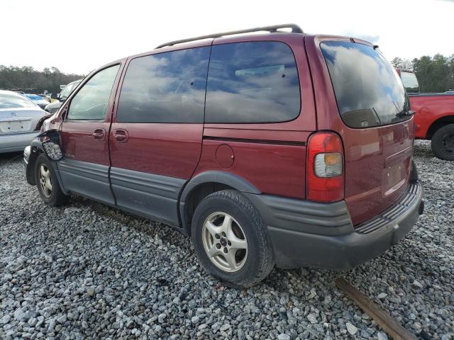 1GMDU03E92D217888 - 2002 PONTIAC MONTANA BURGUNDY photo 2