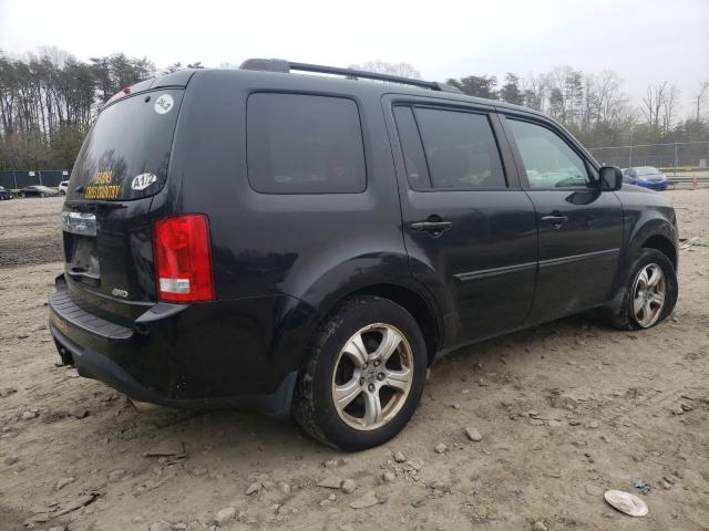 5FNYF4H56CB018114 - 2012 HONDA PILOT EXL BLACK photo 3