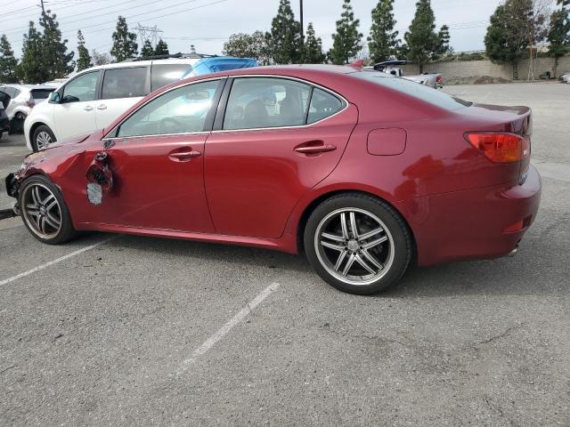 JTHBK262485052378 - 2008 LEXUS IS 250 RED photo 2