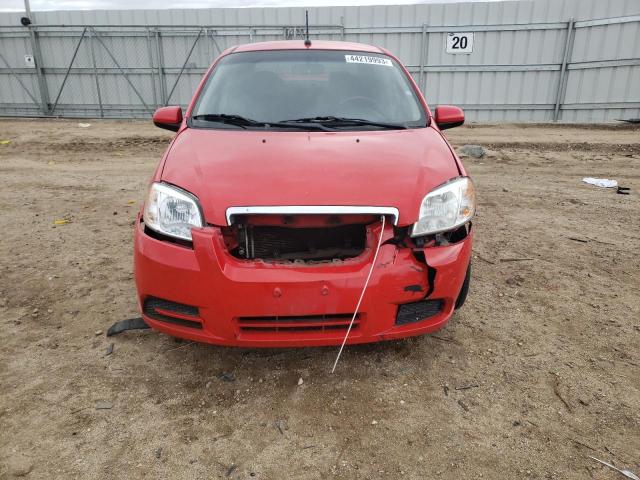 KL1TD56E39B670362 - 2009 CHEVROLET AVEO LS 红色 照片 5