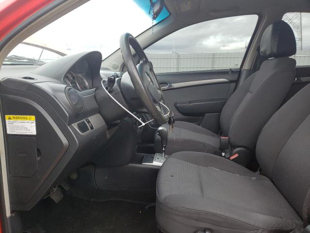 KL1TD56E39B670362 - 2009 CHEVROLET AVEO LS 红色 照片 7