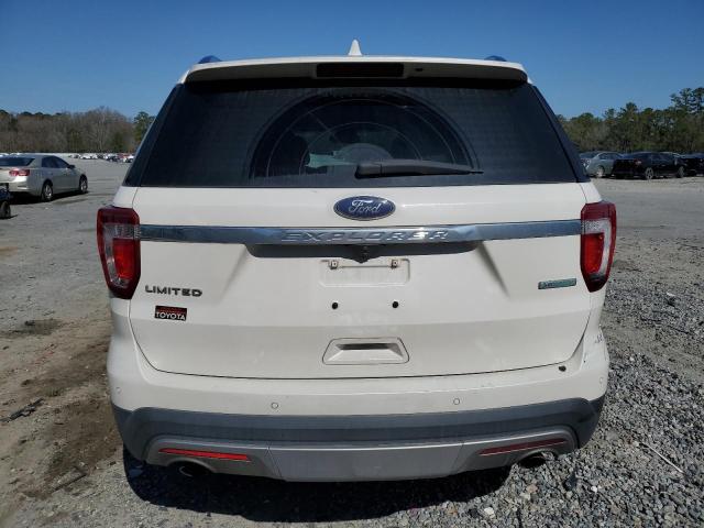 1FM5K7FH3HGA20229 - 2017 FORD EXPLORER LIMITED WHITE photo 6