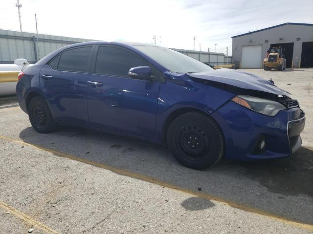 5YFBURHE3FP347760 - 2015 TOYOTA COROLLA L BLUE photo 4