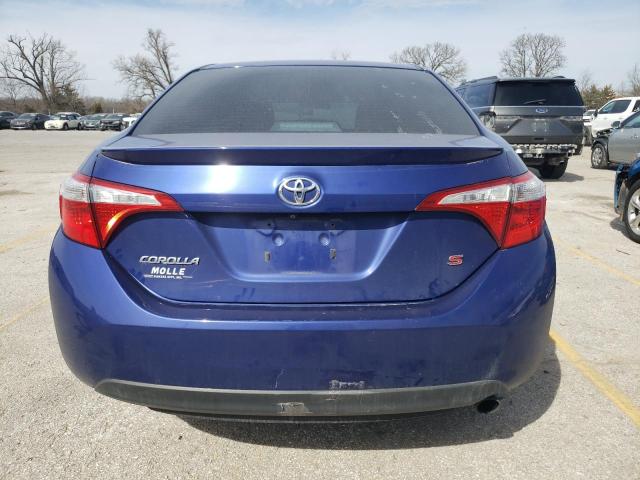 5YFBURHE3FP347760 - 2015 TOYOTA COROLLA L BLUE photo 6