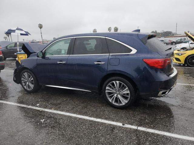 5J8YD3H57JL009708 - 2018 ACURA MDX TECHNOLOGY BLUE photo 2