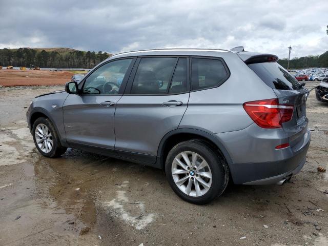 5UXWX9C52E0D26019 - 2014 BMW X3 XDRIVE28I GRAY photo 2