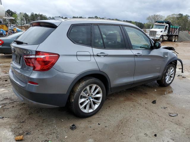 5UXWX9C52E0D26019 - 2014 BMW X3 XDRIVE28I GRAY photo 3