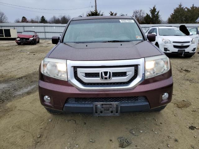 5FNYF4H62BB046953 - 2011 HONDA PILOT EXL BURGUNDY photo 5