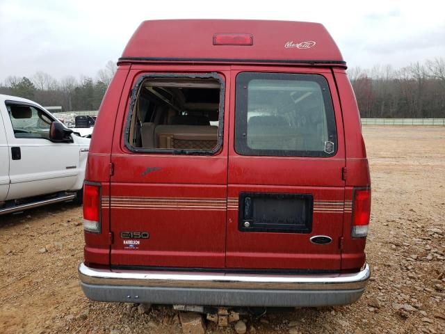 1FDRE14W5YHB93459 - 2000 FORD ECONOLINE E150 VAN RED photo 6