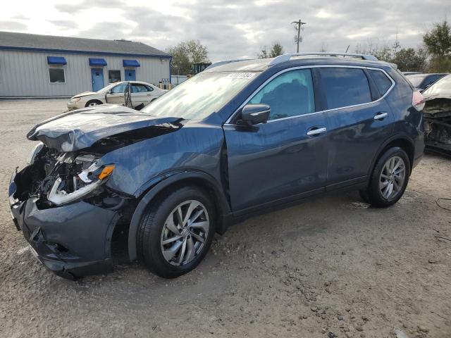 5N1AT2MT8FC797645 - 2015 NISSAN ROGUE S BLUE photo 1