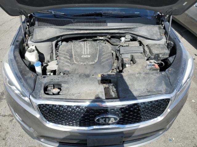 5XYPHDA57GG140916 - 2016 KIA SORENTO EX GRAY photo 11