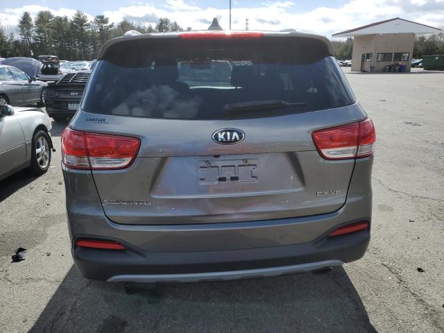 5XYPHDA57GG140916 - 2016 KIA SORENTO EX GRAY photo 6