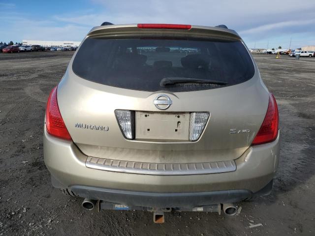 JN8AZ08W47W633437 - 2007 NISSAN MURANO SL GOLD photo 6