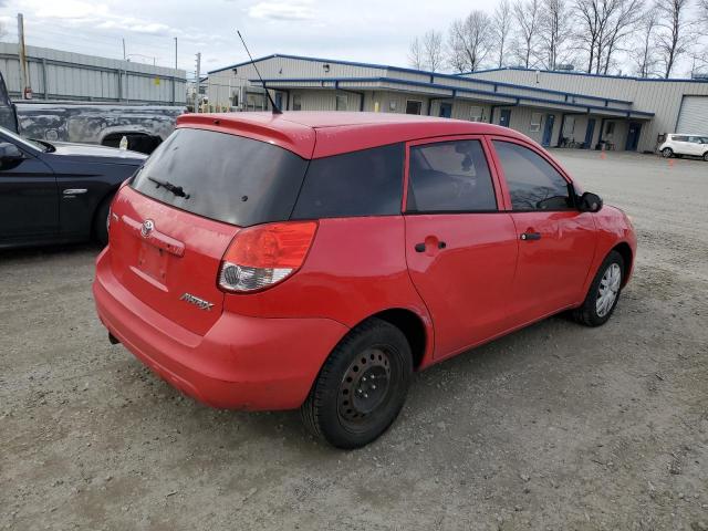 2T1KR32E04C289238 - 2004 TOYOTA COROLLA MA XR RED photo 3