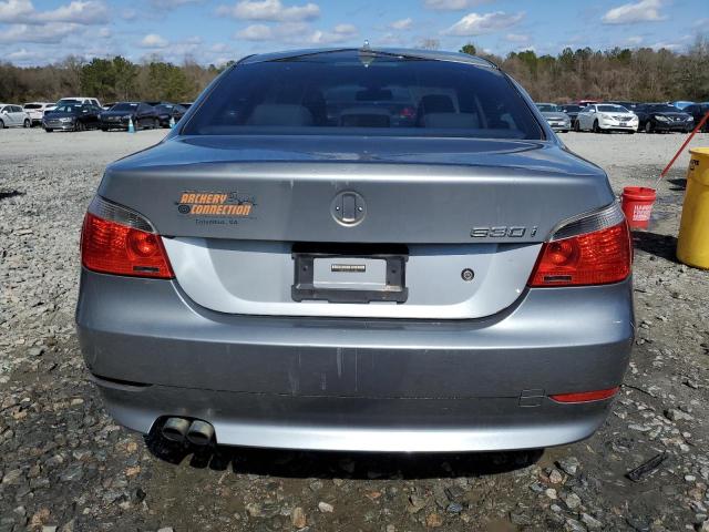 WBANE73517CM53315 - 2007 BMW 530 I BLUE photo 6