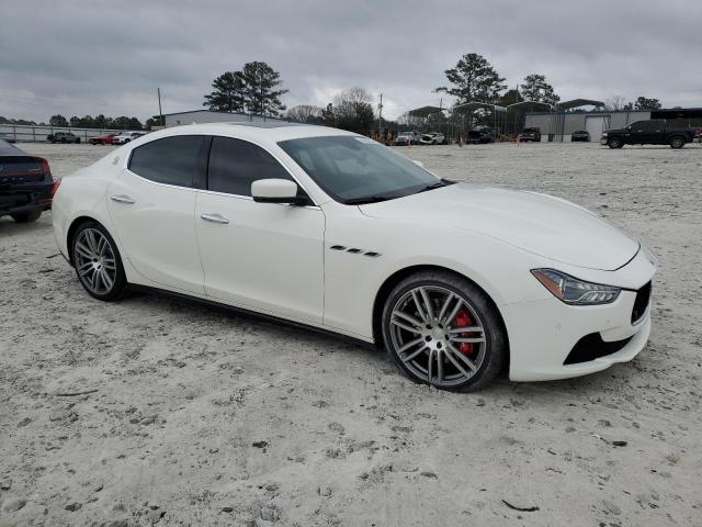 ZAM57RTA8E1109166 - 2014 MASERATI GHIBLI S WHITE photo 4