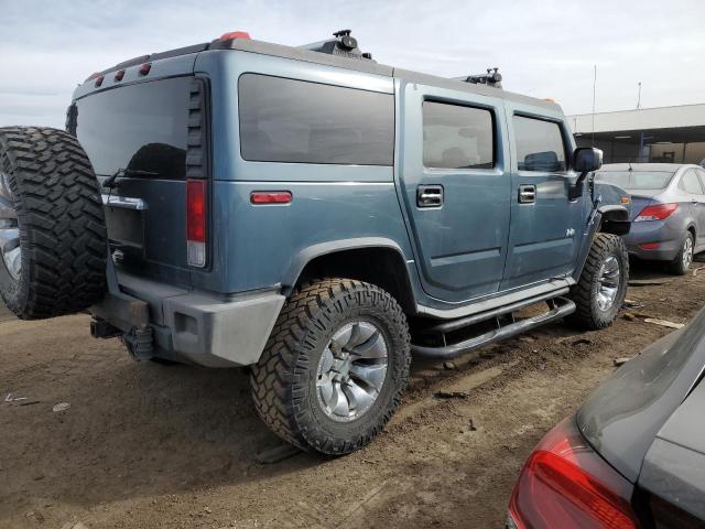 5GRGN23U65H103487 - 2005 HUMMER H2 BLUE photo 3