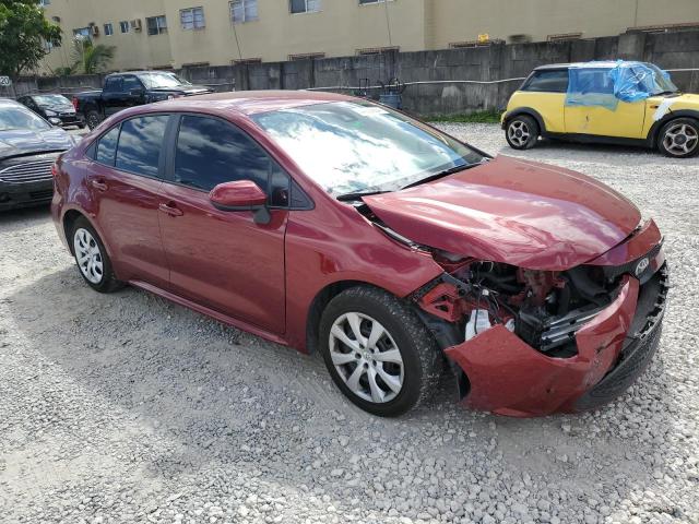 5YFEPMAE9NP370654 - 2022 TOYOTA COROLLA LE RED photo 4