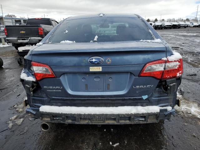 4S3BNBN61F3043627 - 2015 SUBARU LEGACY 2.5I LIMITED BLUE photo 6