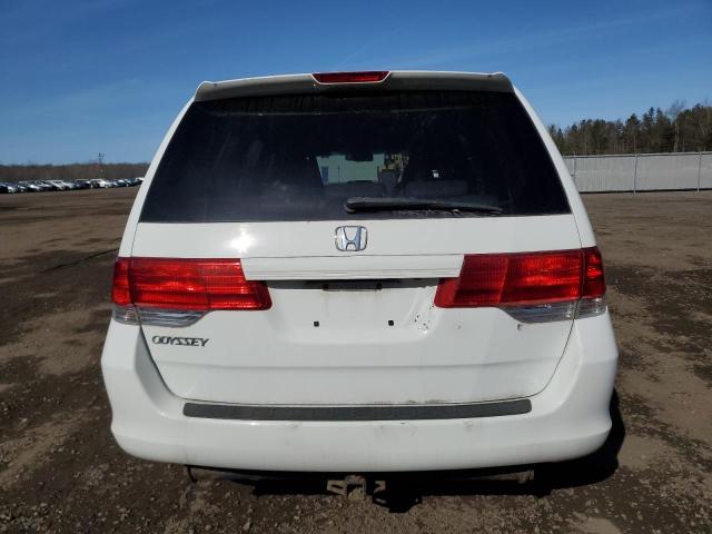 5FNRL38609B500991 - 2009 HONDA ODYSSEY EXL WHITE photo 6