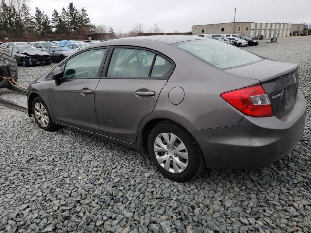 19XFB2F52CE087060 - 2012 HONDA CIVIC LX GRAY photo 2