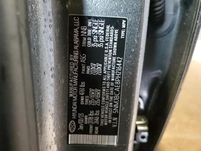 5NMJBCAE8PH216442 - 2023 HYUNDAI TUCSON SEL GRAY photo 14