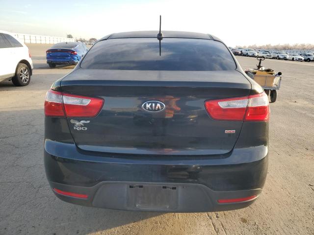 KNADM4A33E6350469 - 2014 KIA RIO LX BLACK photo 6