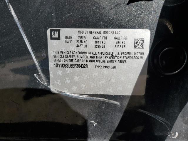 1G11C5SL6EF304320 - 2014 CHEVROLET MALIBU 1LT 黑色 照片 13