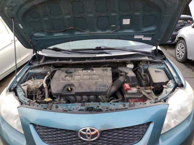 1NXBU40E39Z084137 - 2009 TOYOTA COROLLA BASE TEAL photo 11