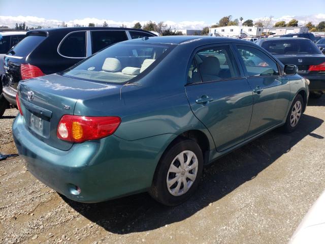 1NXBU40E39Z084137 - 2009 TOYOTA COROLLA BASE TEAL photo 3