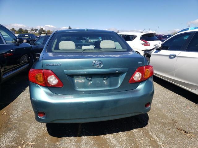 1NXBU40E39Z084137 - 2009 TOYOTA COROLLA BASE TEAL photo 6