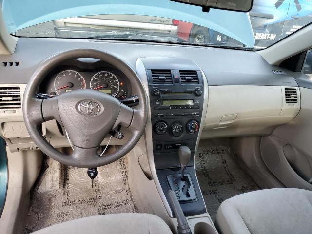 1NXBU40E39Z084137 - 2009 TOYOTA COROLLA BASE TEAL photo 8